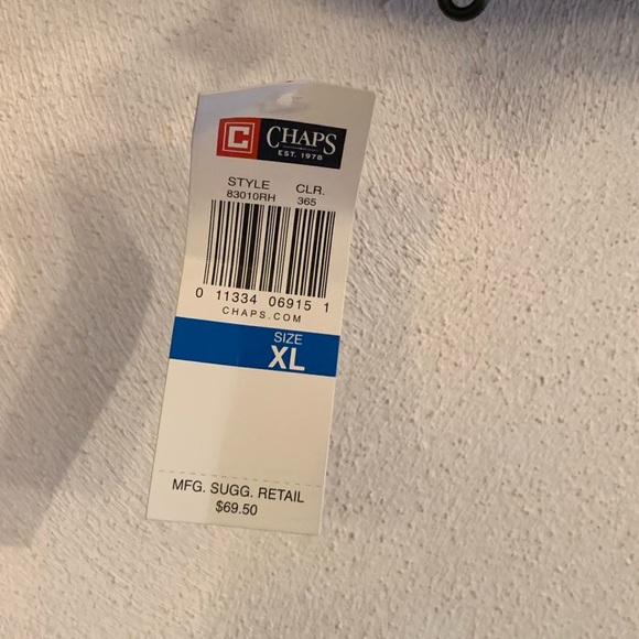 CHAPS Men’s Zip Up Jacket XL NWT - Picture 3 of 4